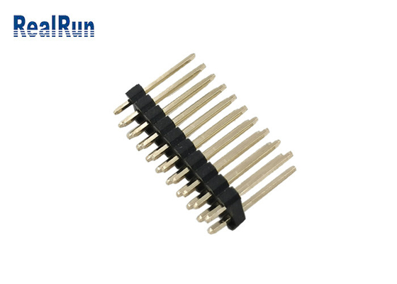 اتصال سرصفحه ODM OEM 2.54 میلی متری PA6T پین مستقیم دو ردیفه نر