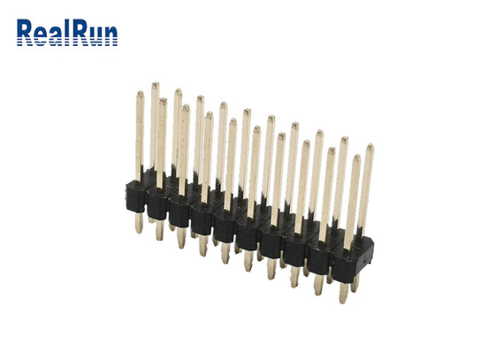 اتصال سرصفحه ODM OEM 2.54 میلی متری PA6T پین مستقیم دو ردیفه نر
