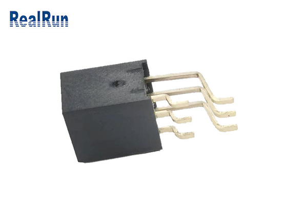 پایانه مهر شده 2x3p مجموع 6 پین سوکت ماده هدر SMT برنجی با روکش طلا PA6T