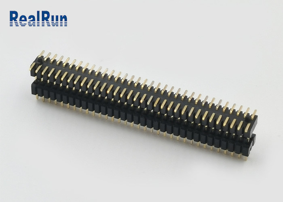PA6T فلاش طلایی 1.0 میلی متری پین هدر کانکتور SMT نر 2X33p با پوسته دو لایه پلاستیکی