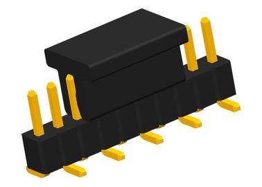 0.75A SMT Pin Header 10P PCB تک ردیف CAP PA6T کانکتور زاویه راست