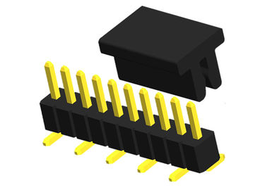 0.75A SMT Pin Header 10P PCB تک ردیف CAP PA6T کانکتور زاویه راست
