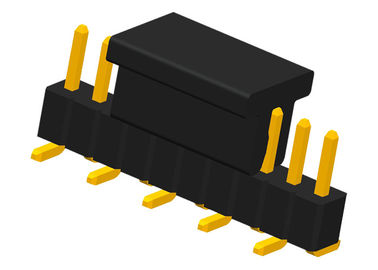 0.75A SMT Pin Header 10P PCB تک ردیف CAP PA6T کانکتور زاویه راست