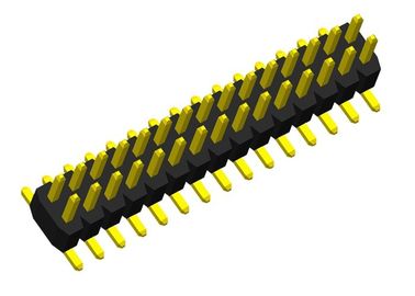کانکتور اتصال 2 ردیف پین سردر حالی که Plastics تنها Plastics SMT تایپ کنید Pcb پین 1.0.0میلی متر