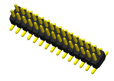 کانکتور اتصال 2 ردیف پین سردر حالی که Plastics تنها Plastics SMT تایپ کنید Pcb پین 1.0.0میلی متر