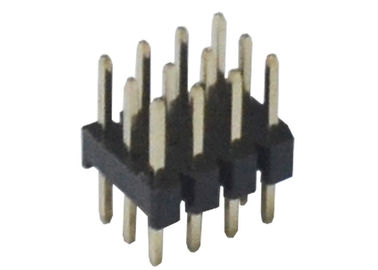 3x4 12 پین اتصال هدر سه ردیف سیاه 180 درجه DIP تایپ کنید برای PCB