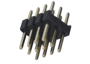 3x4 12 پین اتصال هدر سه ردیف سیاه 180 درجه DIP تایپ کنید برای PCB