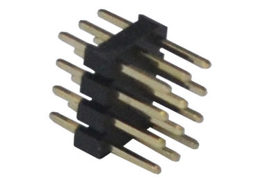 3x4 12 پین اتصال هدر سه ردیف سیاه 180 درجه DIP تایپ کنید برای PCB
