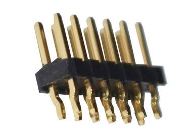 اتصال سرصفحه پین ​​DIP PA6T برنجی 500VAC 2.54mm Pitch 12P ISO9001