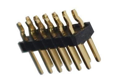 اتصال سرصفحه پین ​​DIP PA6T برنجی 500VAC 2.54mm Pitch 12P ISO9001
