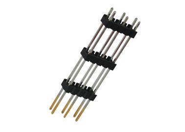 هدر 10 پین Dual ردیف پین سردر حالی که 2.54 میلی متر گام صدا سردر حالی که سر راست تایپ کنید سه Plastic
