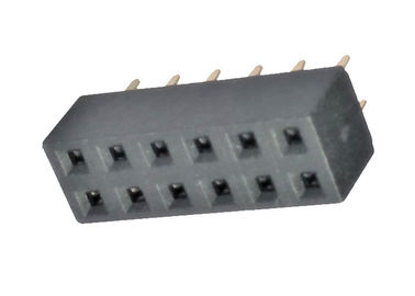 فلاش طلای دو ردیف زن هدر 2.54 میلی متر 180 درجه PA9T