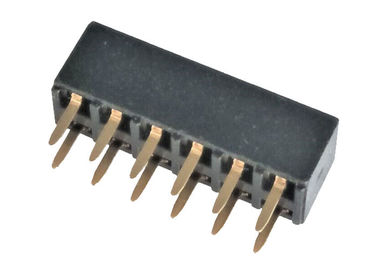 فلاش طلای دو ردیف زن هدر 2.54 میلی متر 180 درجه PA9T