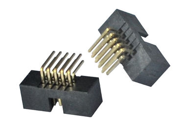 یک اتصال دهنده یک ردیف هدر یک زاویه سمت راست نوع فلش طلای PCB تابلوی طلایی