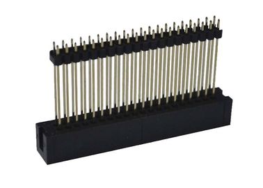 PCB صفحه 2.0 میلی متر گام صدا اتصال دهنده 40 پین DIP تایپ کنید Dual Plastic سر راست
