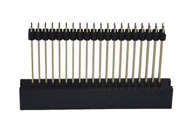 PCB صفحه 2.0 میلی متر گام صدا اتصال دهنده 40 پین DIP تایپ کنید Dual Plastic سر راست