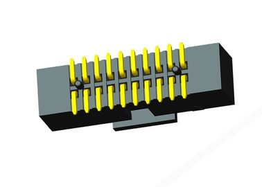 SMT CAP تایپ کنید جعبه سردر حالی که اتصال دهنده آبکاری فلش 1.27 میلیمتری طلایی