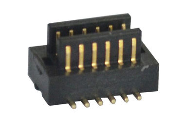 اتصال سطحی H2.0 میلی‌متری مشکی 2*6 پین برد به برد اتصال 0.8 میلی‌متری نر نوع SMT