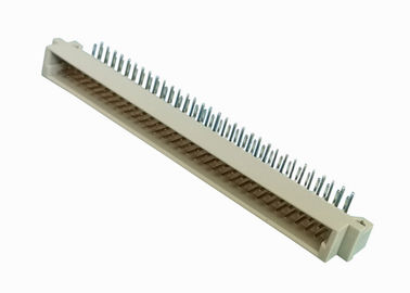 کانکتور از 41612 Pcb پین اتصال دهنده 2X32 پین زاویه سمت راست نوع رنگ بژ