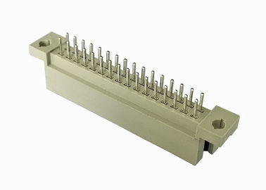 سر راست از 41612 اتصال دهنده Pcb سربرگ مرد 180 درجه طلا / قلع بیش از نیکل