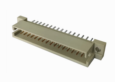 سر راست از 41612 اتصال دهنده Pcb سربرگ مرد 180 درجه طلا / قلع بیش از نیکل