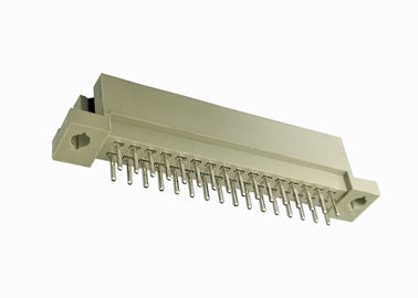 سر راست از 41612 اتصال دهنده Pcb سربرگ مرد 180 درجه طلا / قلع بیش از نیکل