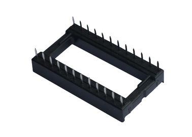 اتصالات تخته مدار چاپی PCB سیاه IC سوکت DIP مربع سوراخ ردیف از گام صدا 15.24میلی متر