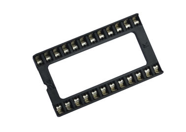 اتصالات تخته مدار چاپی PCB سیاه IC سوکت DIP مربع سوراخ ردیف از گام صدا 15.24میلی متر