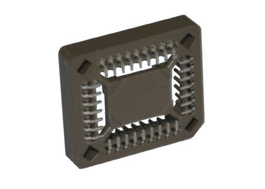 32 پین PLCC IC سوکت اتصال دهنده 1.27میلی متر گام صدا SMT تایپ کنید آبکاری طلا / قلع