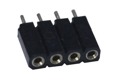 یک اتصال دهنده سربرگ زن تنها ردیف سر راست PCB در مقابل ولتاژ 500 ولت