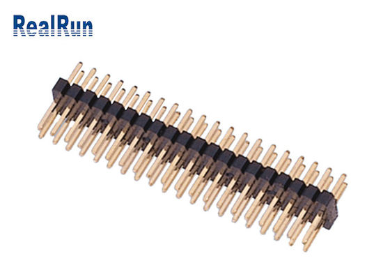 4P 0.75A 1.0 mm Pitch PA6T از طریق سوراخ اتصال هدر دو ردیف