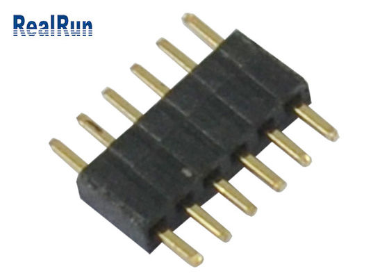 6 موقعیت 1.0 میلی متری پایه 1 * 6 پین 0.75A اتصال هدر پین