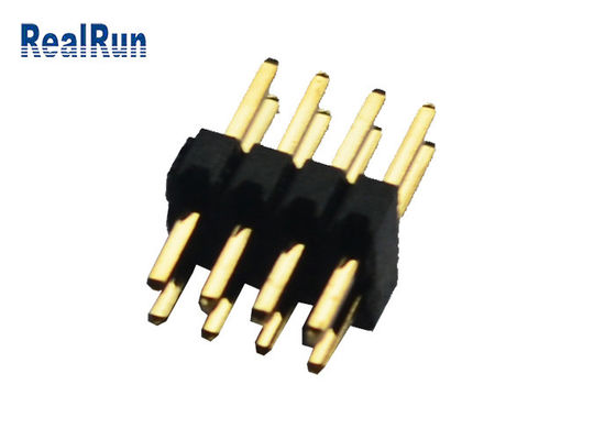 دو ردیف UL 94V-0 پلاستیکی PA9T PCB پین اتصال 1.27 میلی متر