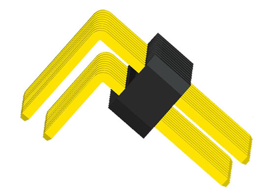 زاویه راست 1.27 میلی متر UL94V-0 از طریق سوراخ اتصال PCB PA6T