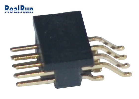 1.27 میلی متر زاویه سمت راست SMT PA6T هدر پین هدر 500VAC