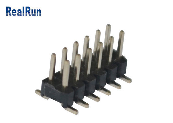 اتصال 2.0cm سیاه و سفید 2.0 میلی متری PA6T 12 پین PCB دو ردیف