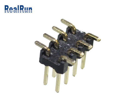 اتصال 2.0cm سیاه و سفید 2.0 میلی متری PA6T 12 پین PCB دو ردیف