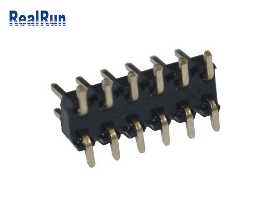 اتصال 2.0cm سیاه و سفید 2.0 میلی متری PA6T 12 پین PCB دو ردیف