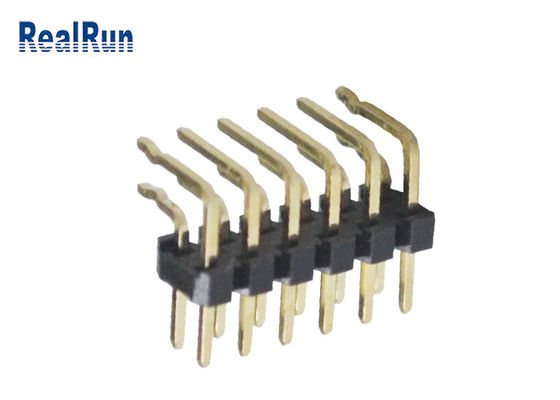 2 * 6 پین دو ردیف PBT تک پلاستیکی هدر SGS