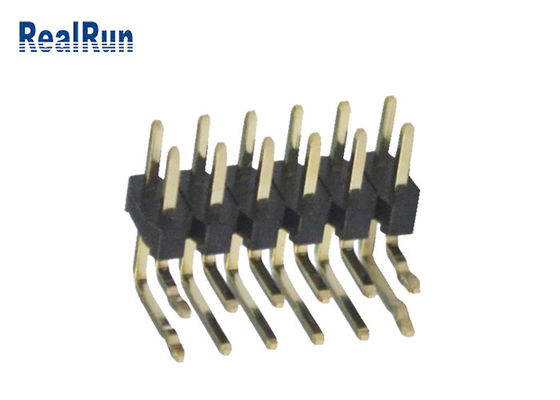 2 * 6 پین دو ردیف PBT تک پلاستیکی هدر SGS