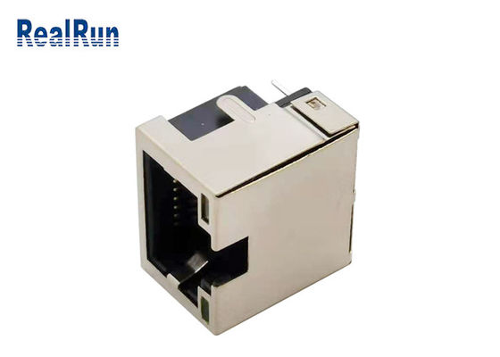 اتصال PCB 8pin RJ45 مدولار جک زاویه راست با چراغ LED 1.5A