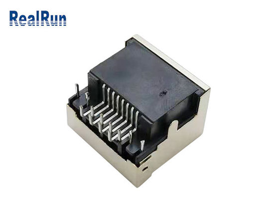 اتصال PCB 8pin RJ45 مدولار جک زاویه راست با چراغ LED 1.5A