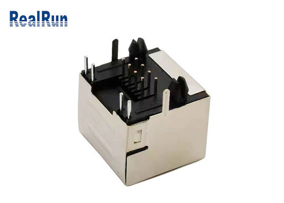 اتصال دهنده زن PB46 8P8C مدولار RJ45 PBT با سپر فلزی