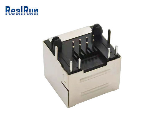 اتصال دهنده زن PB46 8P8C مدولار RJ45 PBT با سپر فلزی