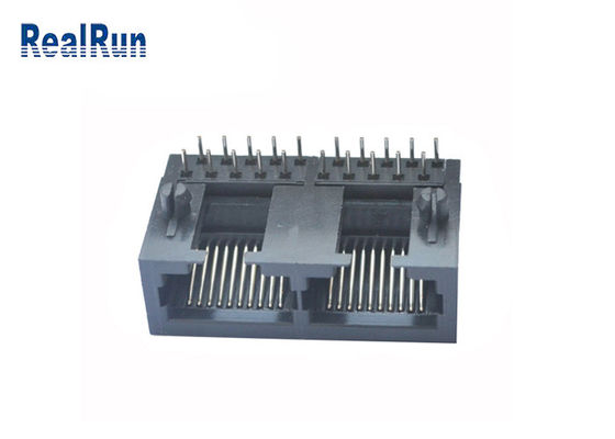 10P10C RJ45 اتصال PCB Modular PCB Modular Jack PBT Rj45 Female