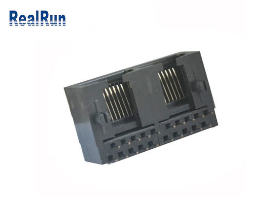 10P10C RJ45 اتصال PCB Modular PCB Modular Jack PBT Rj45 Female