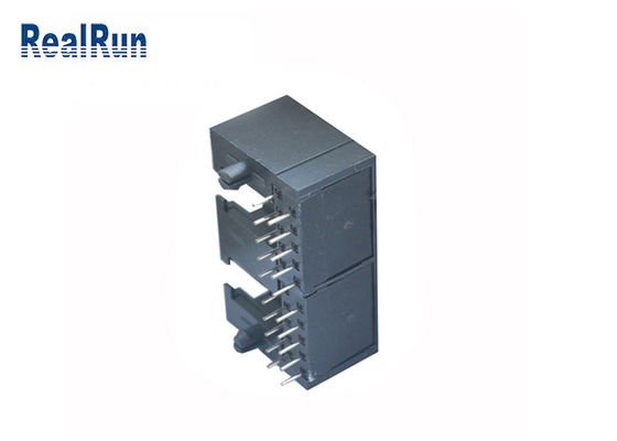 10P10C RJ45 اتصال PCB Modular PCB Modular Jack PBT Rj45 Female
