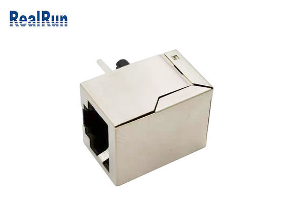 UL94-0 125V Rj45 اتصال فلزی محافظ 10P8C مدولار RJ45 جک