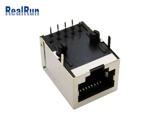 UL94-0 125V Rj45 اتصال فلزی محافظ 10P8C مدولار RJ45 جک