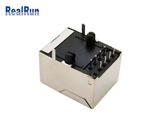 UL94-0 125V Rj45 اتصال فلزی محافظ 10P8C مدولار RJ45 جک